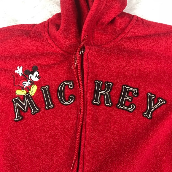 Women’s Disney Mickey Mouse Sweatshirt Jacket L - Picture 2 of 5
